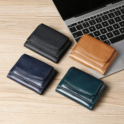 Portefeuille Airtag - Cuir véritable - Porte-carte Air Tag RFID