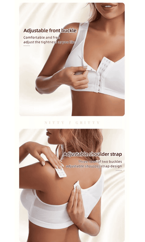 Bra de sports de levage avec fermeture avant et support arrière - S-5XL