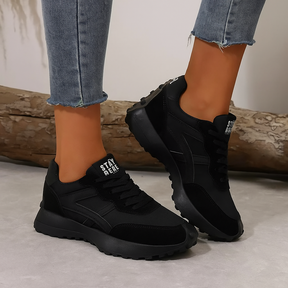 Zapatillas de deporte de plataforma femenina | Calzado de moda de lujo ligero Nuevo ocio de la moda anti-slip negro zapatilla de moda diseñadora de moda para mujeres zapatos