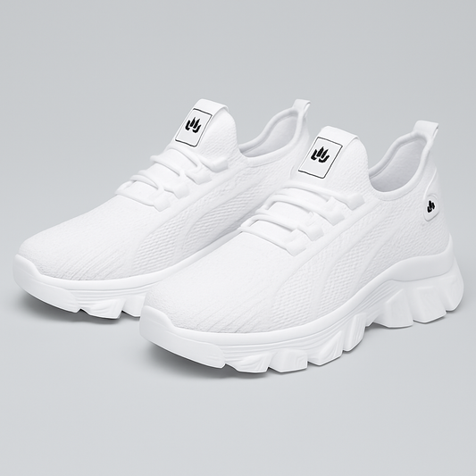Women's Spring Knitted Shoes Lightweight Breathable Mom Shoes Plus Size Comfort Non-Slip Casual Flat Sole Slip-On