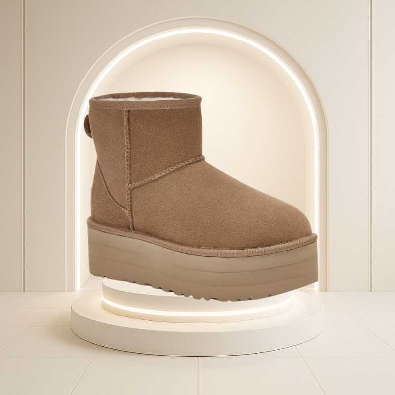 Classic Mini Platform Boot – The Most Desired Leather Boot of the Season + Free Shipping to Europe+ Free Gift + Last Units