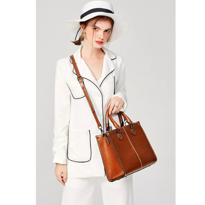 Sac à bandoulière pour femme – Cuir véritable | Mode & Fonctionnalité