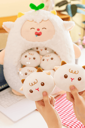 Schattig dieren pluche kussen - mini candy tas poppen voor kindercadeaus