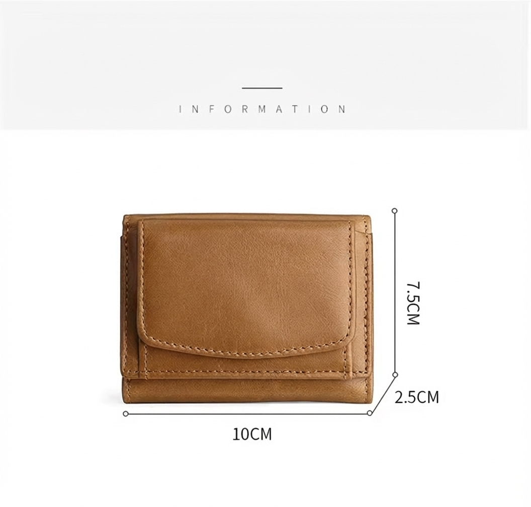 Portefeuille Airtag - Cuir véritable - Porte-carte Air Tag RFID