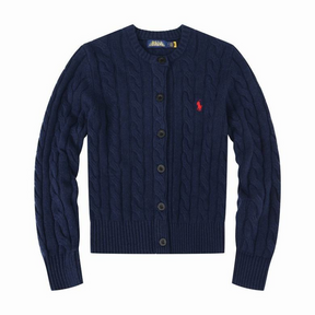 Autumn Winter Women’s Embroidered Knit Cardigan – Cozy Crew Neck Sweater Jacket