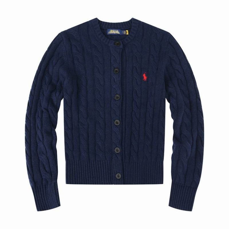 Autumn Winter Women’s Embroidered Knit Cardigan – Cozy Crew Neck Sweater Jacket