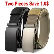 Sports Elastic Tactical Belt – Automatic Metal Buckle, Stretch Nylon Military Unisex Belt (115–150CM)