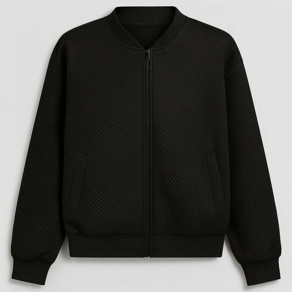 Grüne Zip-up-Jacke für Frauen-Leicht und maschinell waschbar