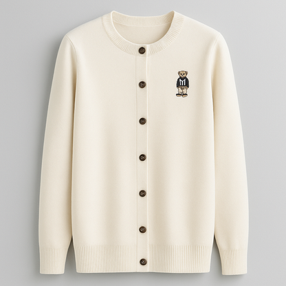 Cardigan elegante de manga comprida – atemporal, confortável & Elegante para o outono