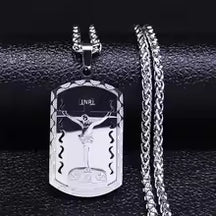 Medaglia della Vergine Maria Collana con ciondolo Nostra Signora di Guadalupe Collana unisex in acciaio inossidabile color oro
