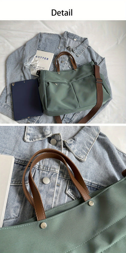 Stylish Nylon Women Tote Bag - Ultra-Light, Extra-Spacious — The Tote Bag That Follows Your Routine Without Weighing You Down