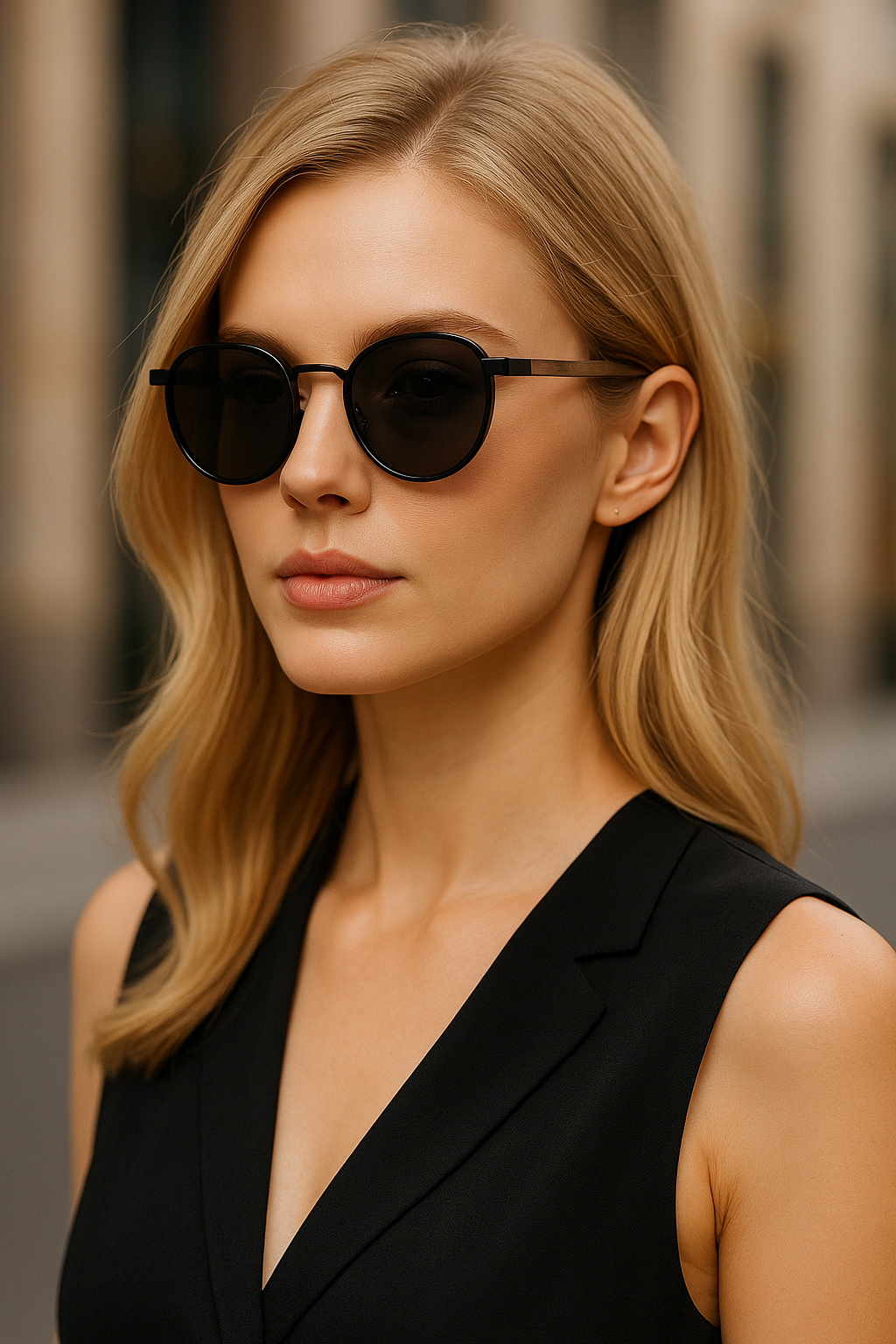 Sunglasses -Handcrafted Walnut Wood Sunglasses – Unisex Design with Polarized Mirror Lenses and UV400 Protection