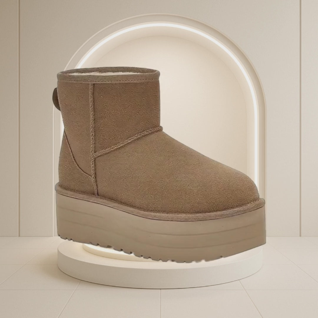Classic Mini Platform Boot – The Most Desired Leather Boot of the Season + Free Shipping to Europe+ Free Gift + Last Units