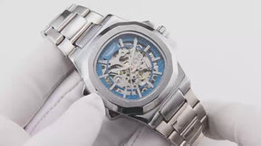 MIAMI DESIGN -LONGLUX™ Men automatic mechanical watch luxury watches waterproof skeleton stainless steel watch